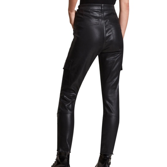 NWT All Saints Perri Dress Metallic Black Sparkle - Picture 5 of 8